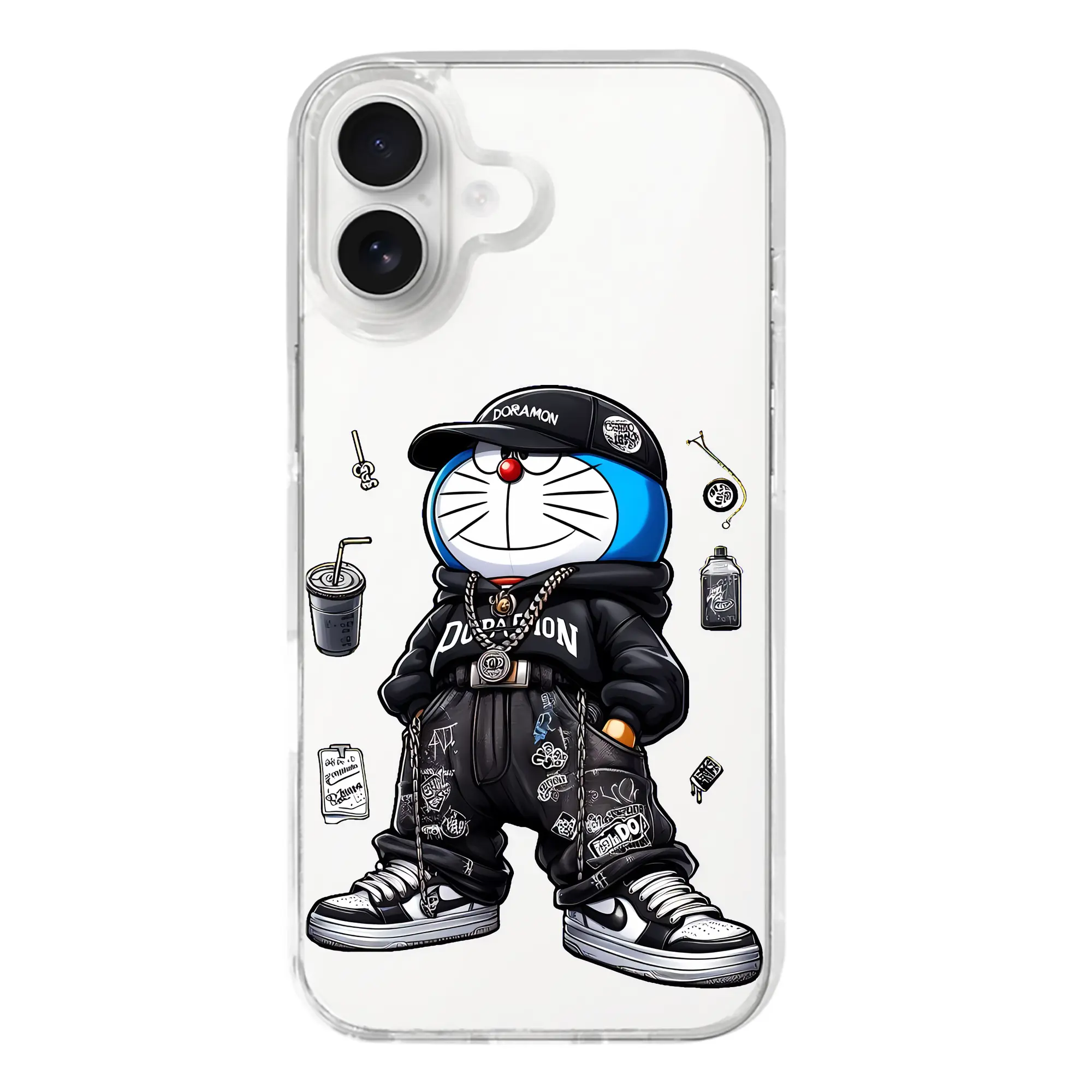 ドラえもん グッズドラえもん - iPhone 17シリーズ 透明スマホケース – 薄型・耐衝撃・精密フィット保護カバー